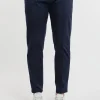 Pantalone prince chinos crop blu in cotone