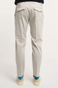 Pantalone prince chinos crop in misto cotone grigio
