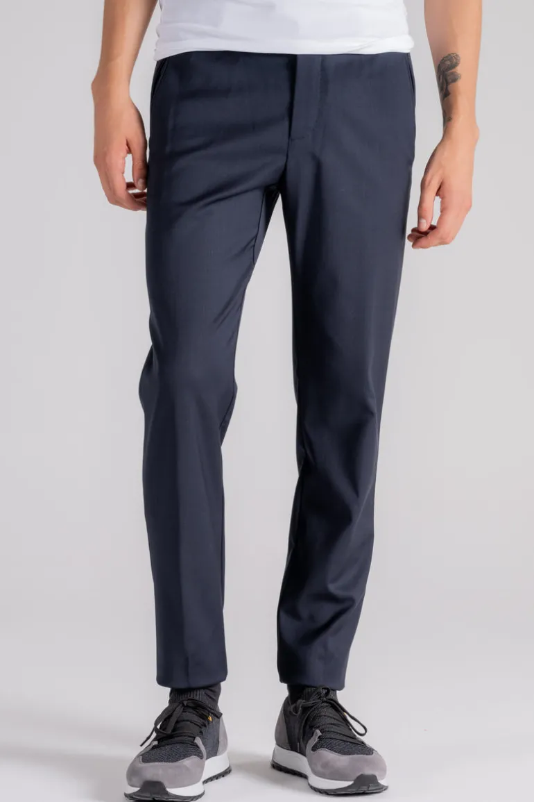 Pantalone terzilio chino jo lana vergine/elastam blu