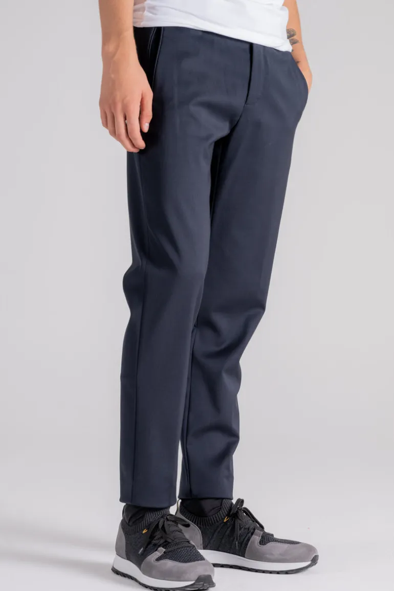 Pantalone terzilio chino jo lana vergine/elastam blu