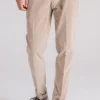 Pantalone velluto mille righe beige