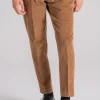 Pantalone velluto millerighe beige