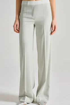 Pantaloni anvers satin verde