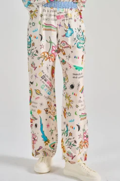 Pantaloni bailey cotone bianco
