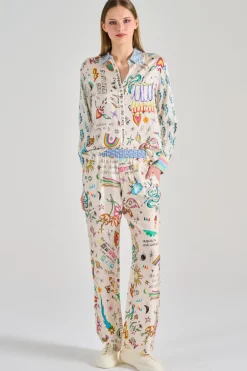 Pantaloni bailey cotone bianco