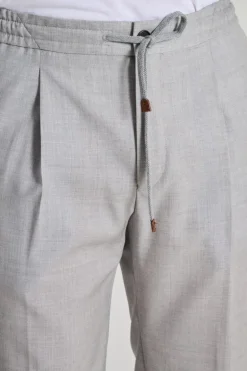 Pantaloni cotone grigio
