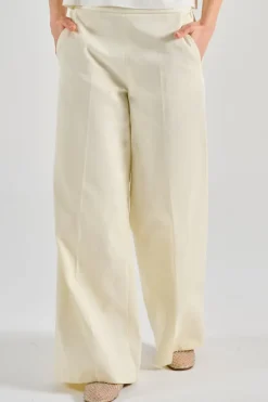 Pantaloni cotton bianco