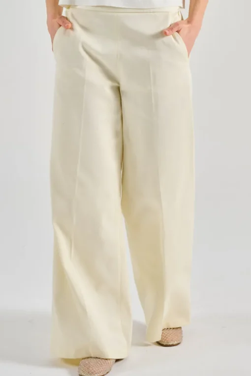 Pantaloni cotton bianco