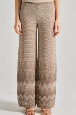 Pantaloni degadre lux lungo marrone