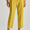 Pantaloni essential sintetico giallo
