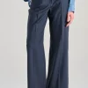Pantaloni lana vergine blu