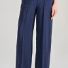 Pantaloni marlee tessuto blu