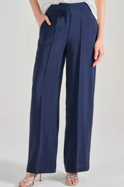 Pantaloni marlee tessuto blu