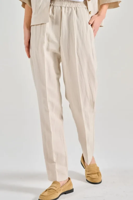 Pantaloni nobu b bianco