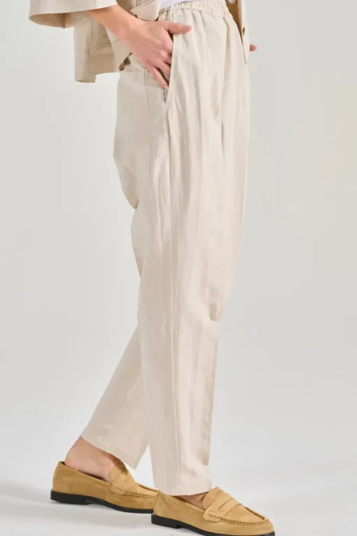 Pantaloni nobu b bianco