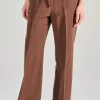 Pantaloni patrizia jog tessuto marrone
