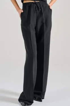 Pantaloni patrizia jog tessuto nero