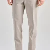 Pantaloni pelle grigio
