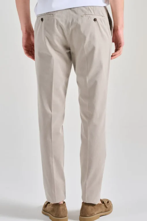 Pantaloni pelle grigio
