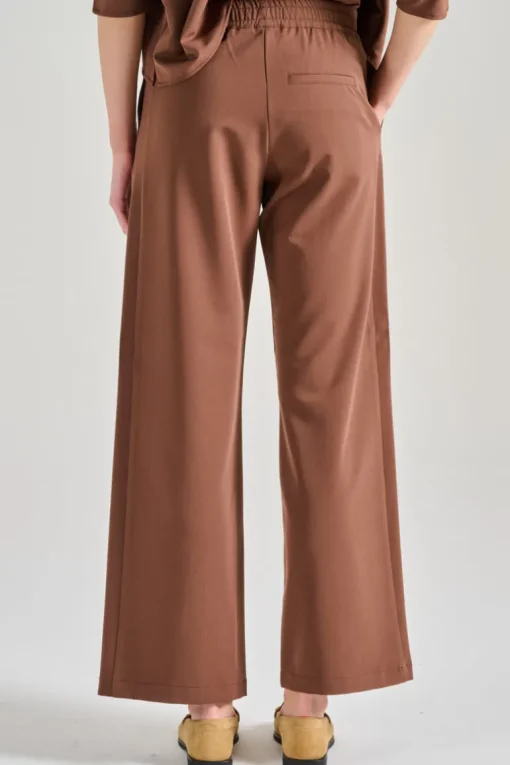 Pantaloni peluche marrone