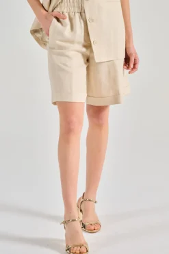 Pantaloni resca beige