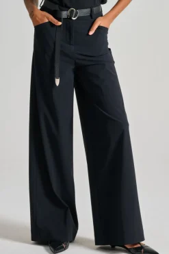 Pantaloni surflex livia tessuto nero