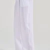 Pantaloni tela leggera bianco