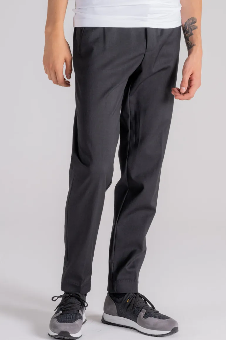 Pantaloni terzilio chino jo in lana vergine elastam grigio