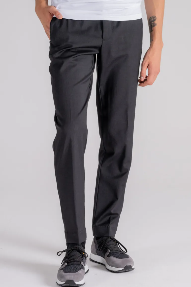 Pantaloni terzilio chino jo in lana vergine elastam grigio