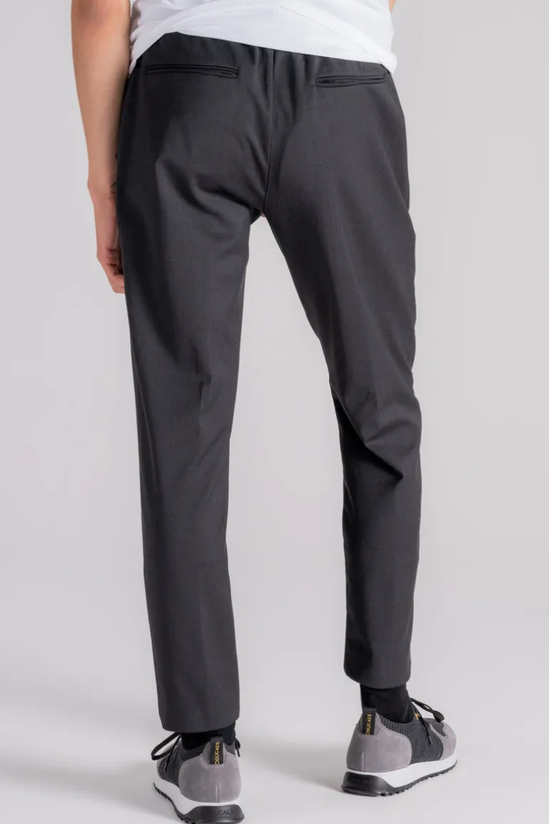 Pantaloni terzilio chino jo in lana vergine elastam grigio