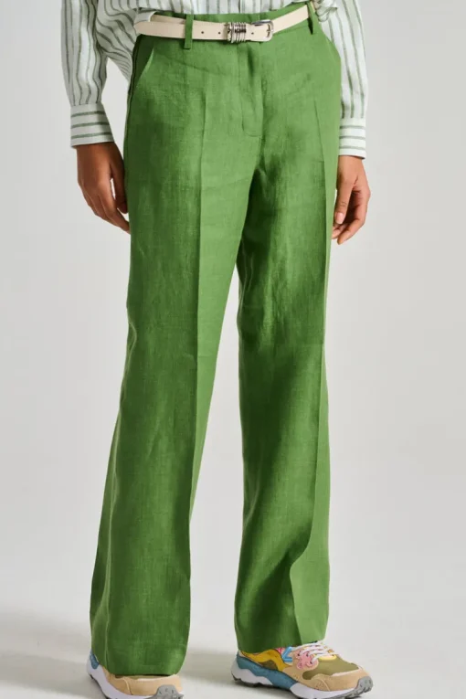 Pantaloni tessuto verde