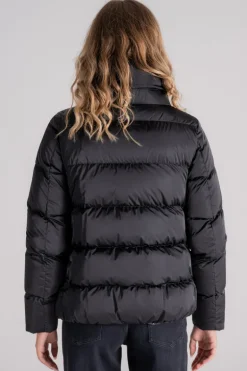 Piumino cappa in poliestere nero