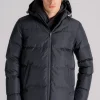 Piumino laminar 100% poliestere nero