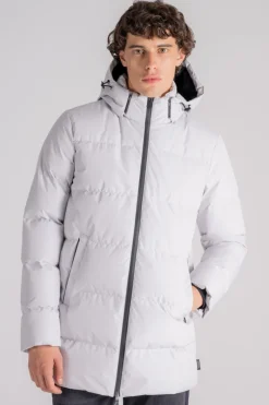 Piumino laminar 100% poliestere grigio