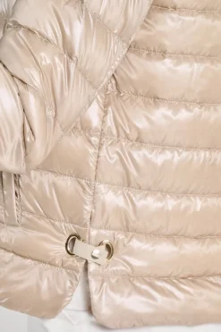 Piumino nylon ultralight beige