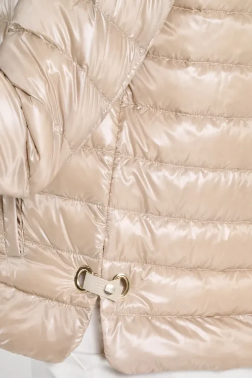 Piumino nylon ultralight beige