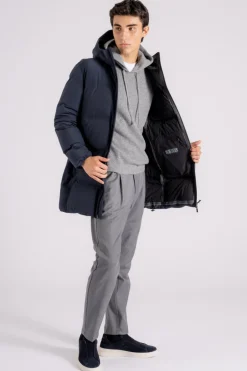 Piumino parka new impact blu