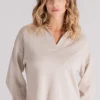 Polo cachemire beige