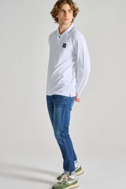 Polo cotone bianco