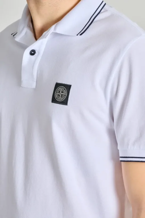 Polo cotone bianco