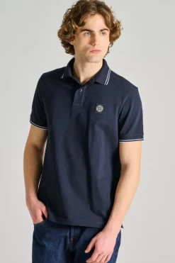 Polo cotone blu