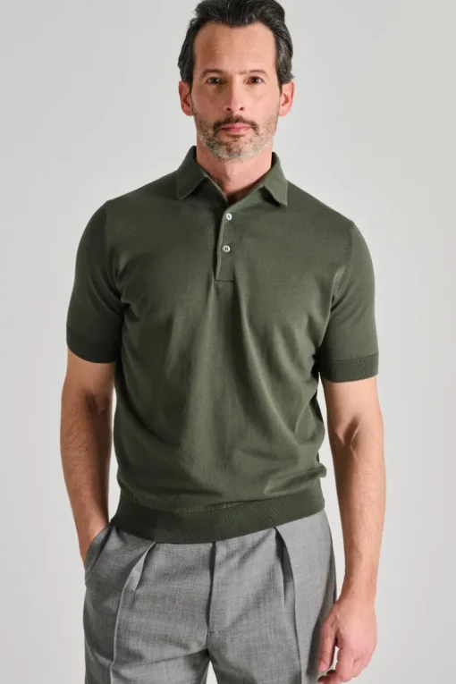 Polo manica corta cotone verde