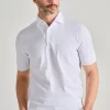 Polo manica corta cotone bianco