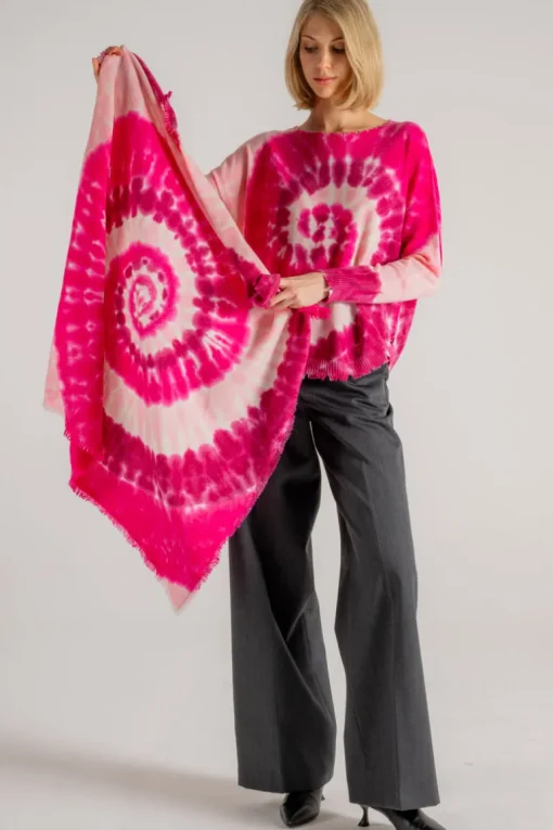 Sciarpa rosa donna