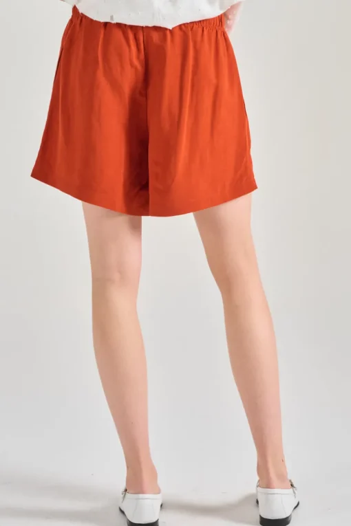 Shorts caruso tessuto rosso