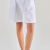 Shorts cotone bianco