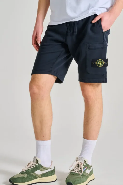Shorts felpa blu