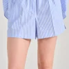 Shorts tessuto azzurro