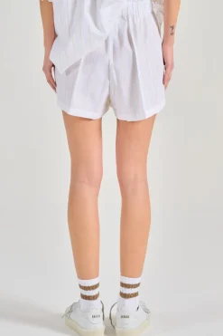 Shorts tessuto bianco