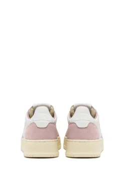 Sneakers medalist low goat suede rosa